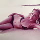 My mom on a beach.